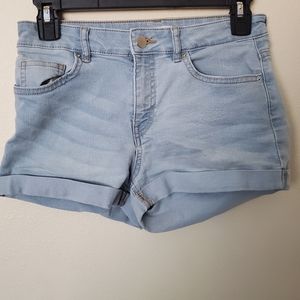 Blue jean shorts